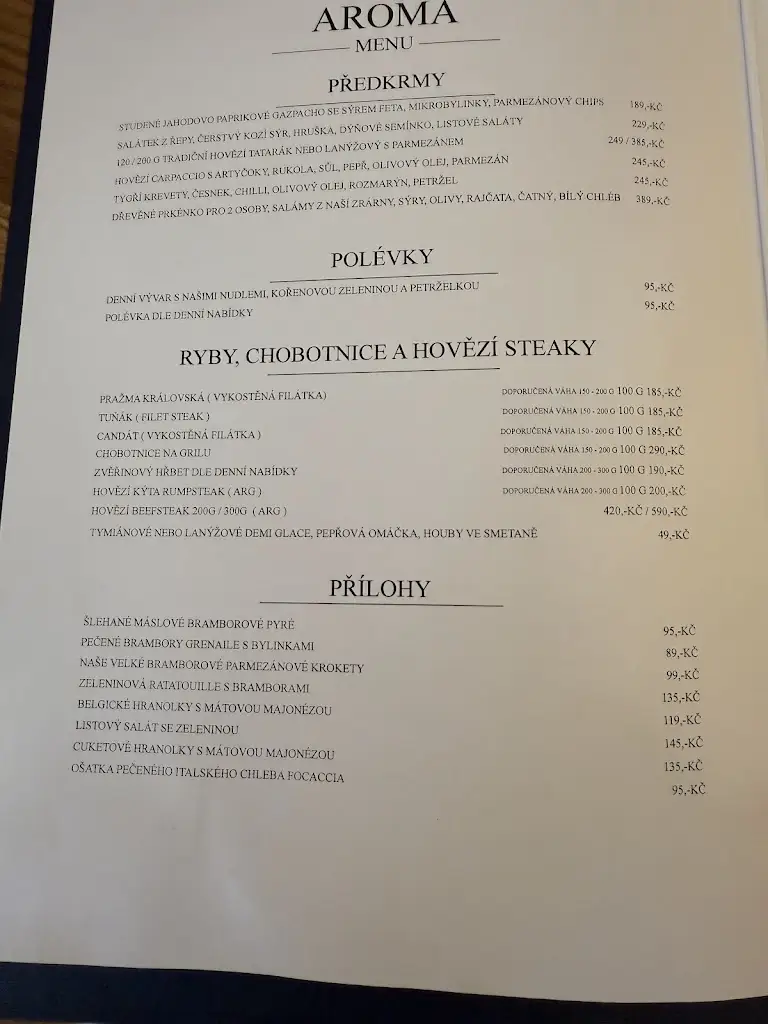 Menu_AROMA RESTAURACE_Neratovice_image_4