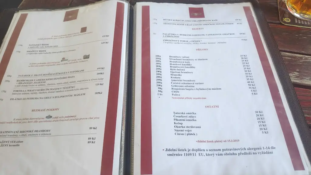 Menu_Marten restaurant_Neratovice_image_3