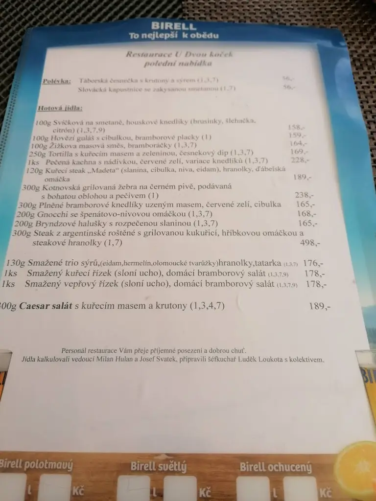 Menu_U Dvou Koček_Okres Tábor_image_4