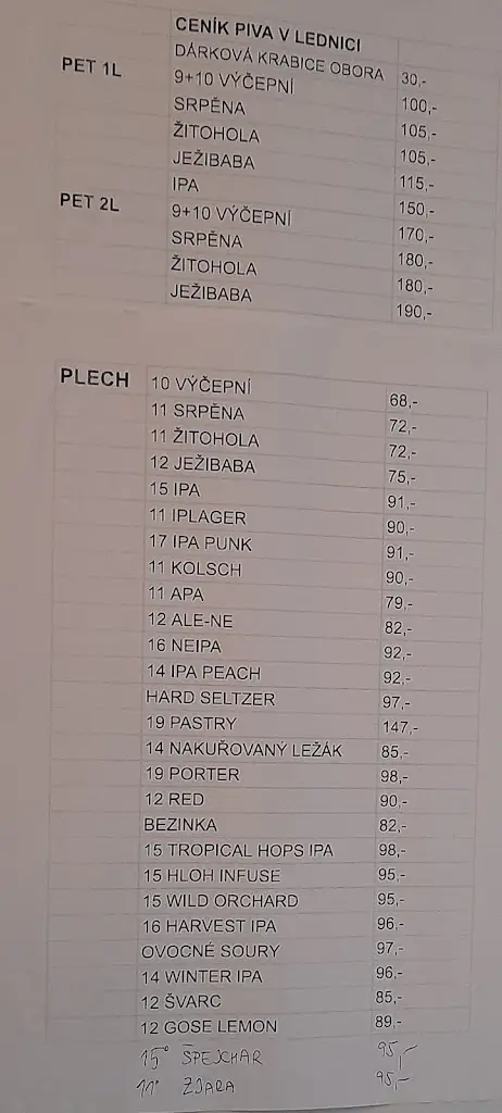 Menu_Výčep_Okres Tábor_image_4