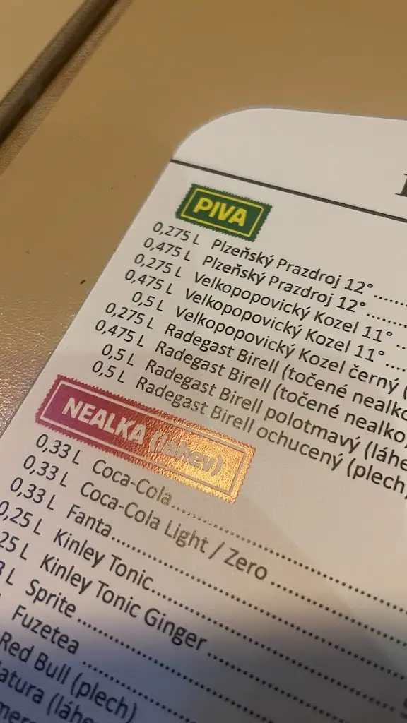 Menu_Kafe Bar Havana_Okres Tábor_image_4