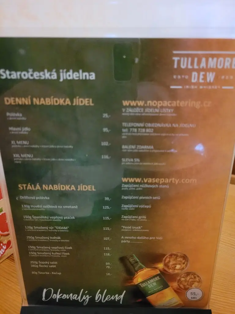 Menu_Staročeská jídelna - Nádražní restaurace_Lysá nad Labem_image_3
