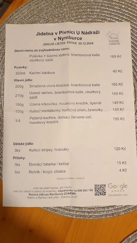 Michal Gryc_Restaurace U Nádraží_Nymburk_review