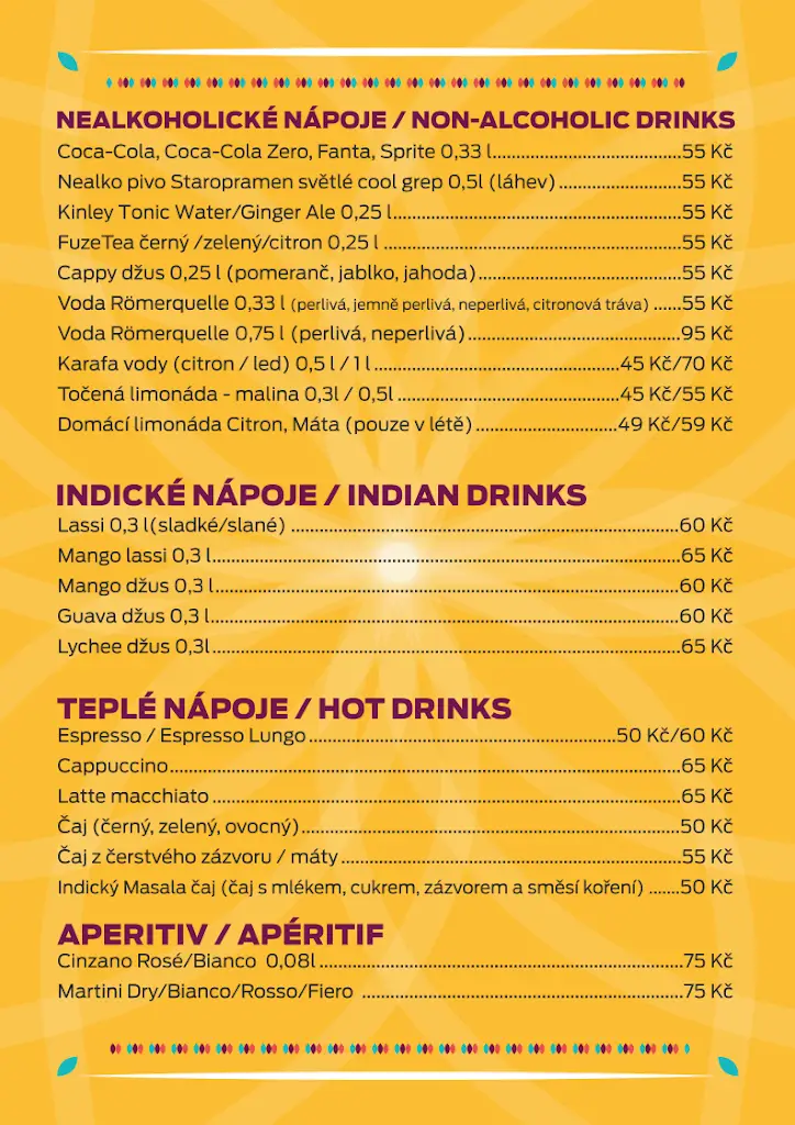 Menu_Namastaey Indian restaurant_Okres Beroun_image_4