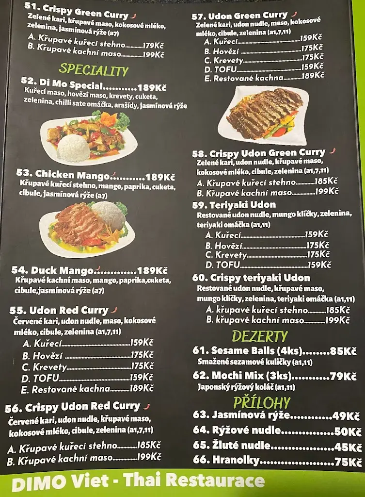 Menu_DIMO Restaurant_Nové Strašecí_immagine_1