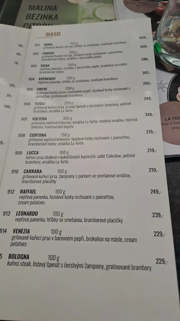 Menu_Café La Torta_Okres Tábor_immagine_3