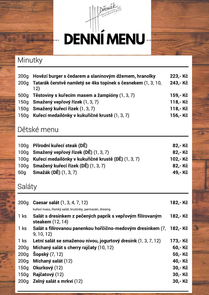Menu_Restaurace u Kotherů Dřevák_Okres Nymburk_image_3