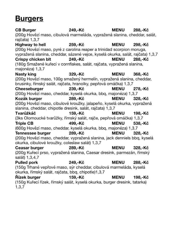 Menu_Kiosek u Kozáka_Mnichovo Hradiště_image_1