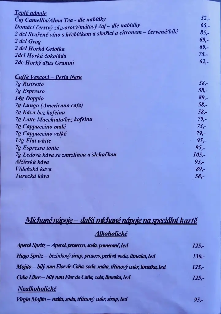 Menu_Restaurace Černá Perla_Okres Tábor_image_1