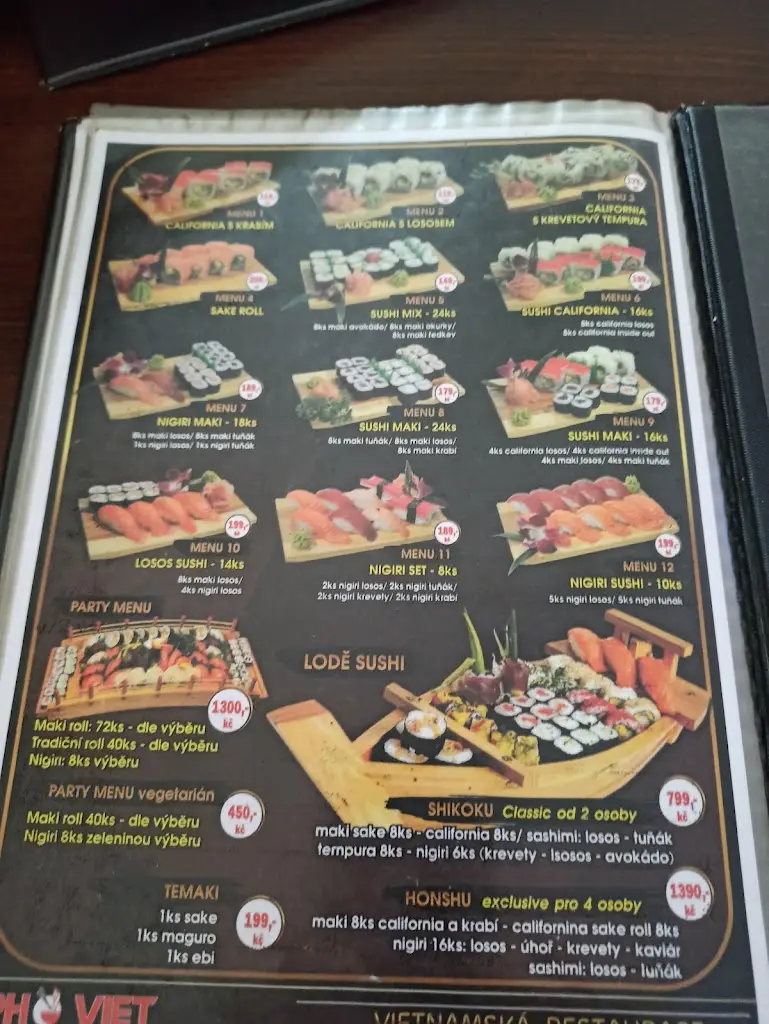 Menu_Pho Viet_Okres Tábor_image_1