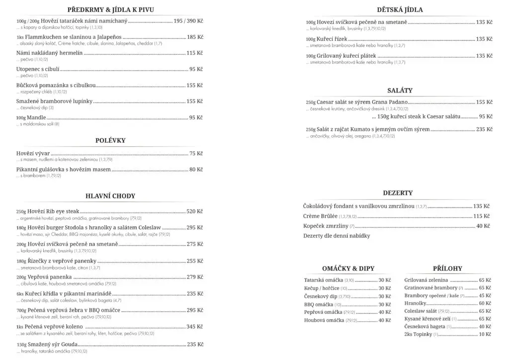 Menu_Restaurace Stodola Herink_Okres Praha-východ_image_1
