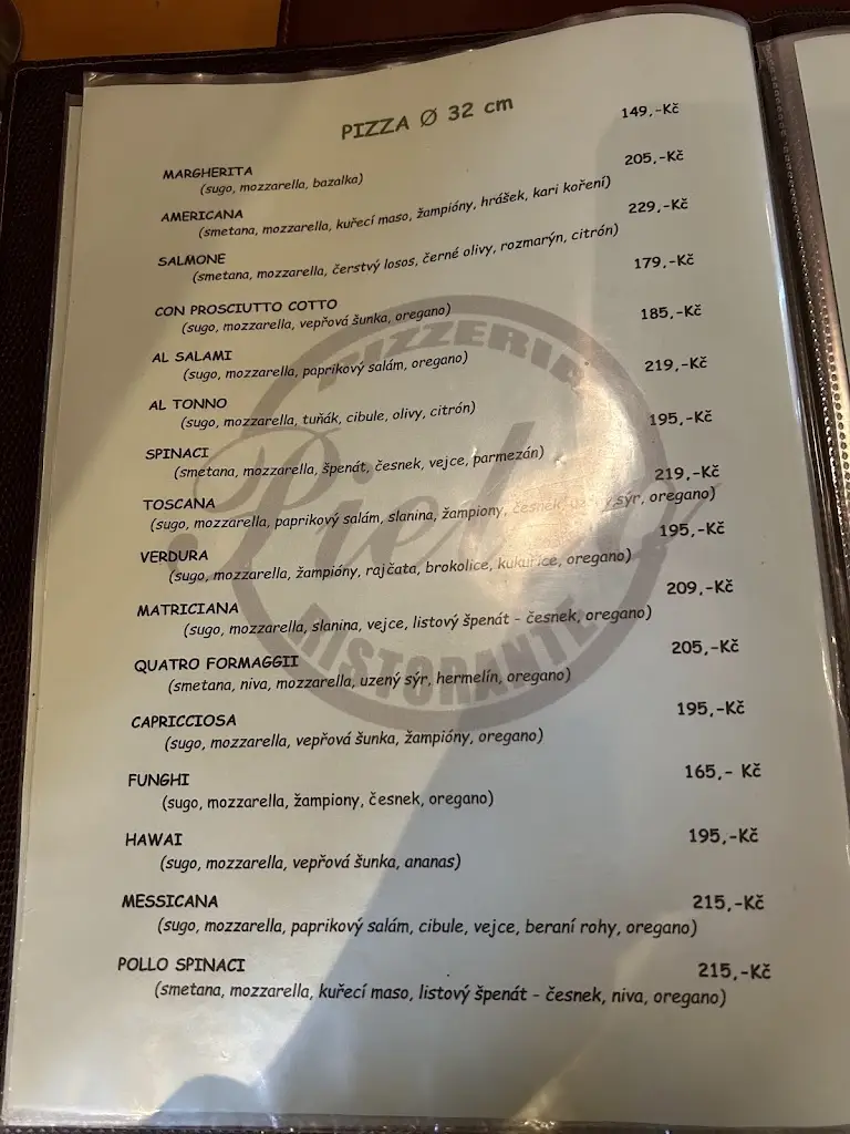 Menu_Pizzeria Pietro Ristorante_Ondřejov_image_2