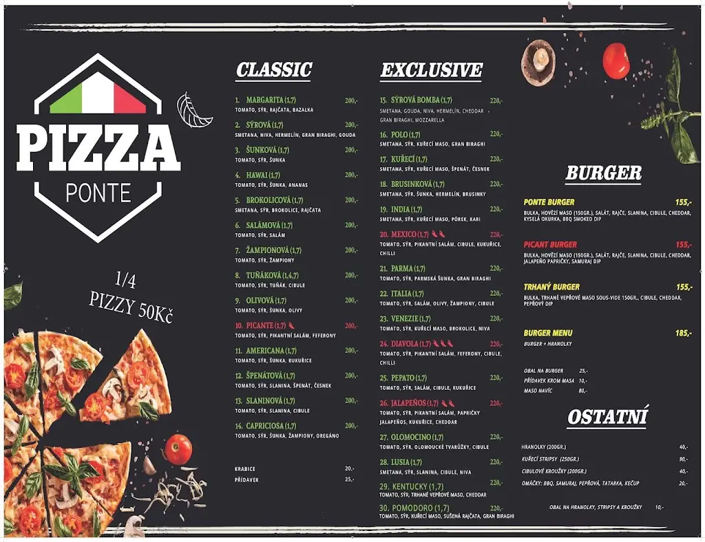 Menu_Pizza Ponte Plaňany_Plaňany_immagine_1