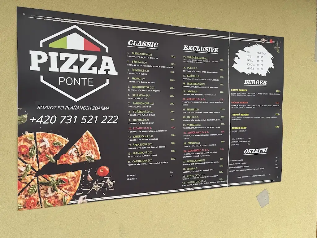 Menu_Pizza Ponte Plaňany_Plaňany_immagine_2