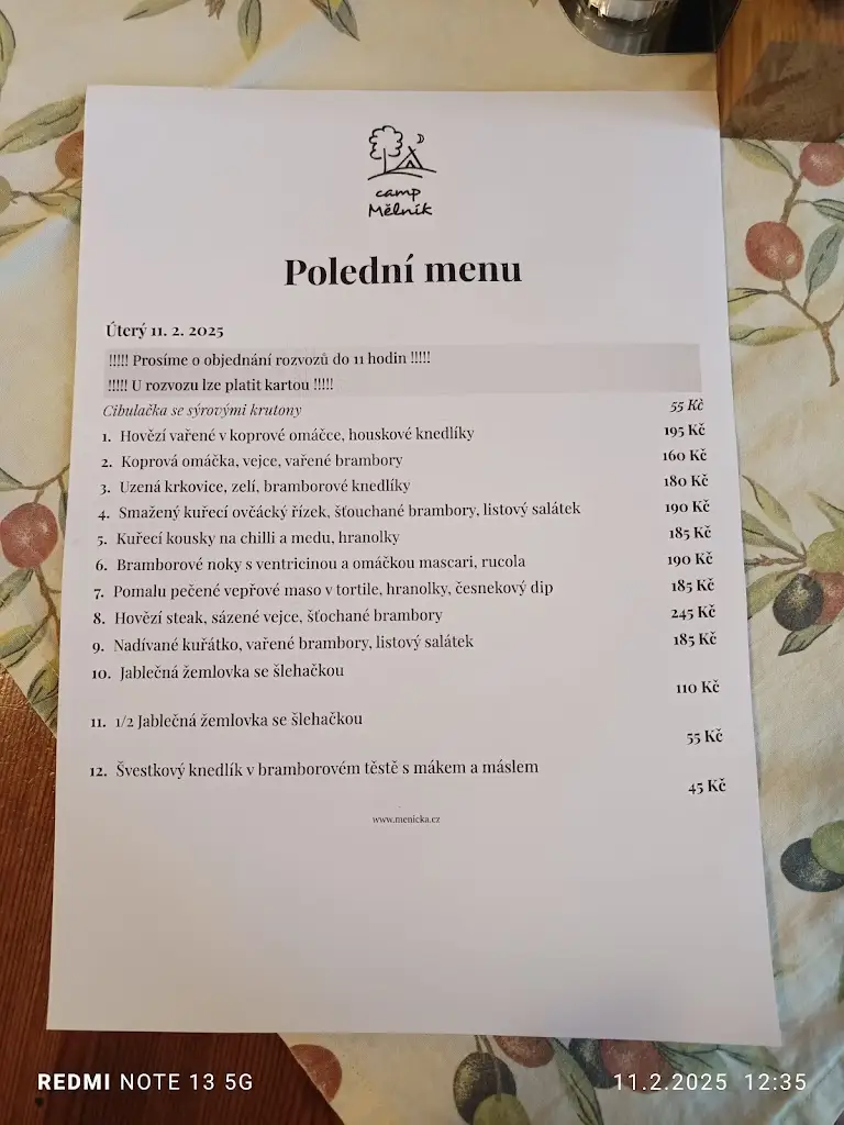 Menu_Restaurant CAMP Mělník_Okres Mělník_image_1