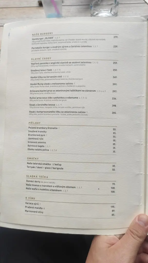 Menu_Café Oliver_Poděbrady_immagine_3