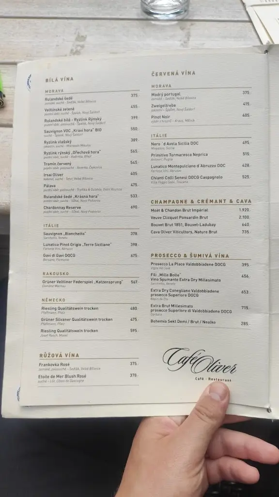 Menu_Café Oliver_Poděbrady_immagine_4