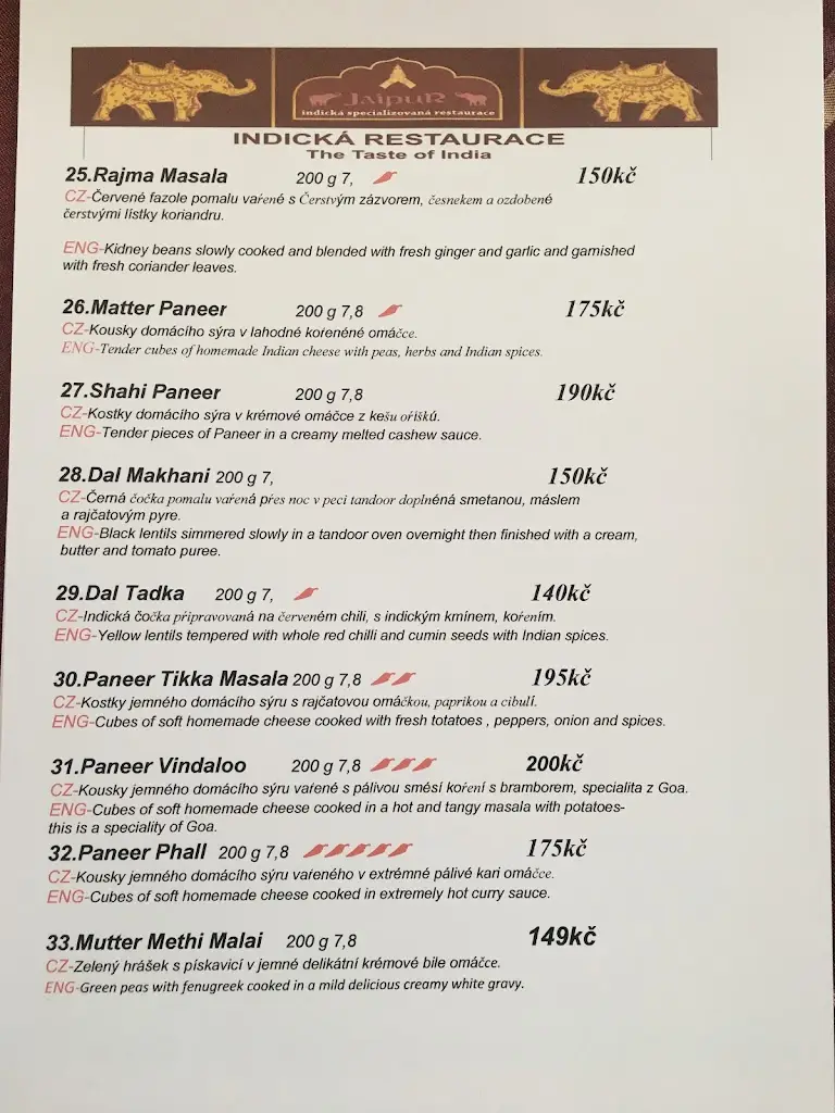 Menu_Namaste Bharat Indická Restaurace_Okres Rakovník_image_3