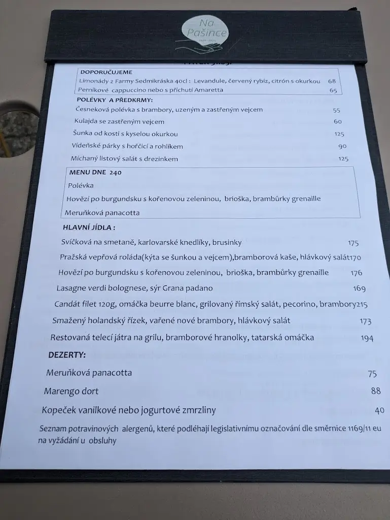 Menu_Na Pašince_Okres Kutná Hora_image_3