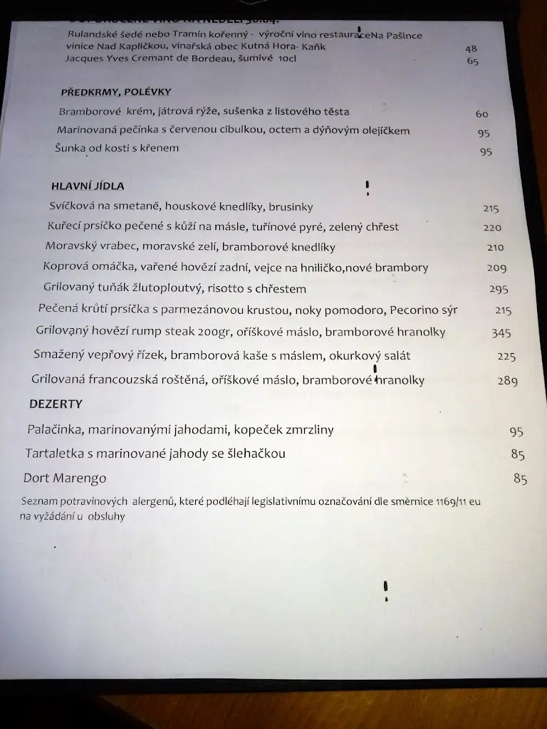 Menu_Na Pašince_Okres Kutná Hora_image_4