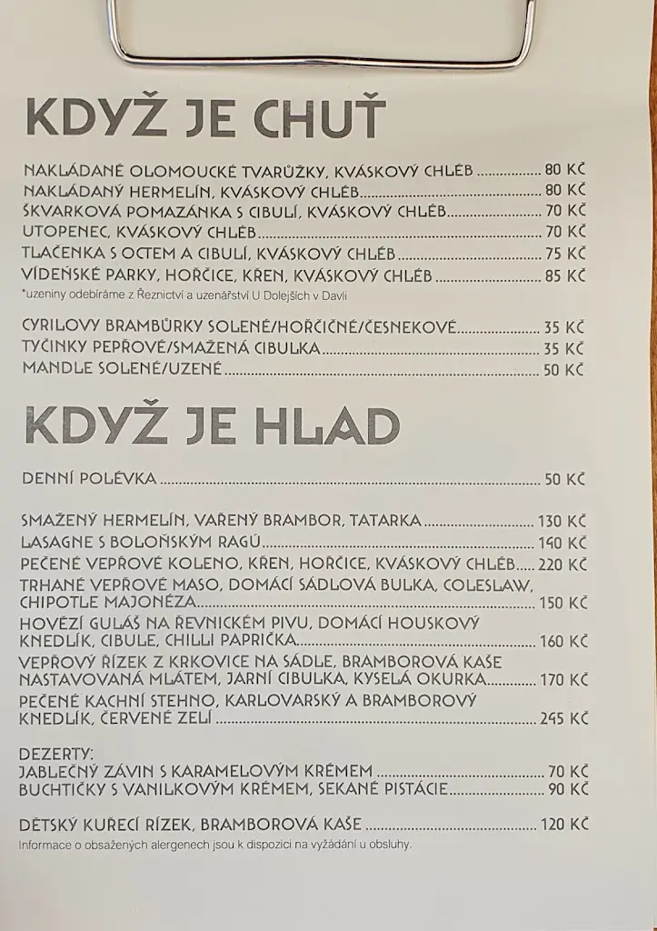 Menu_Pivovar Řevnice_Řevnice_image_1