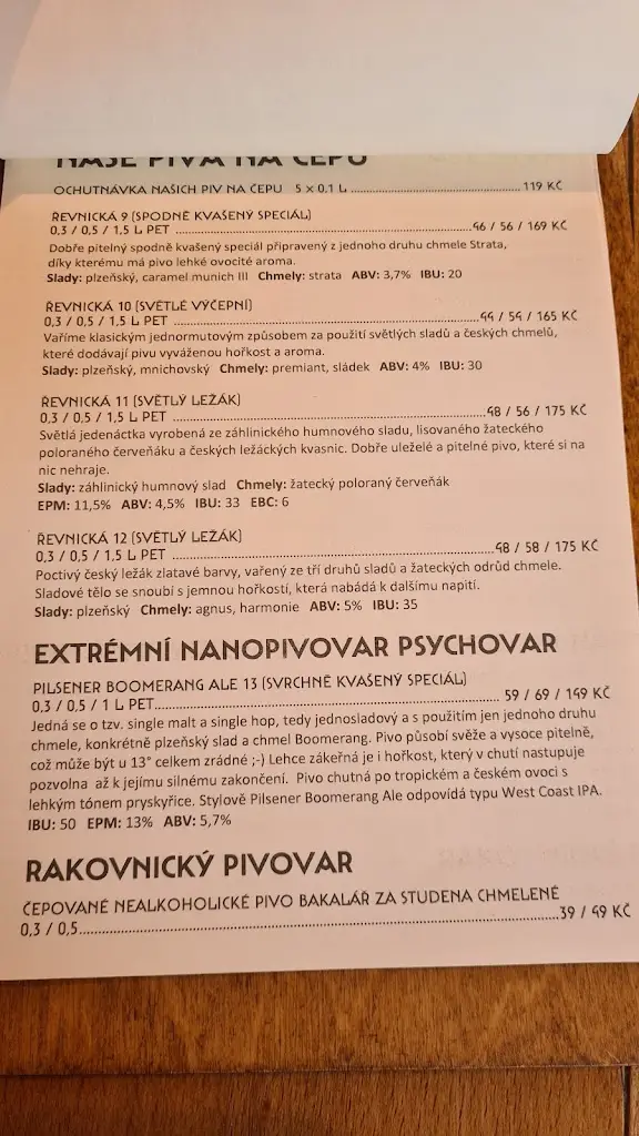 Menu_Pivovar Řevnice_Řevnice_image_3