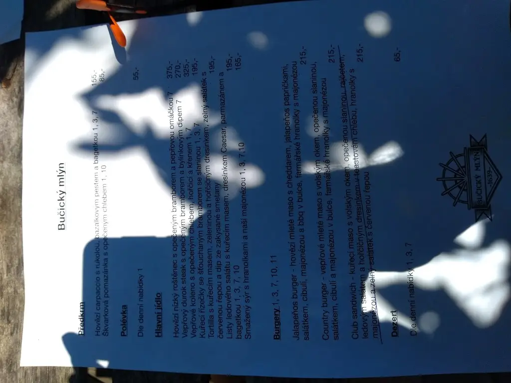 Menu_Pension Bučický mill_Rožďalovice_image_2