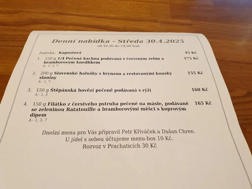 Menu_Almara Pub&Restaurant_Prachatice_image_1