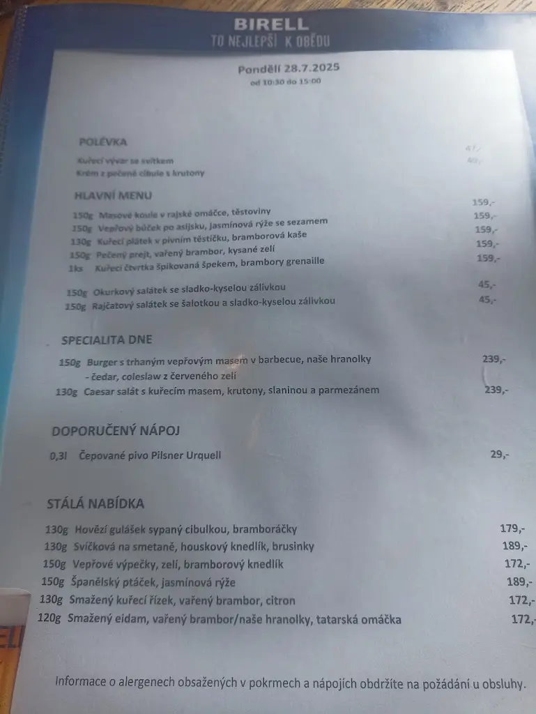 Menu_Plzeňka Zlatý Soudek_Okres Příbram_image_3