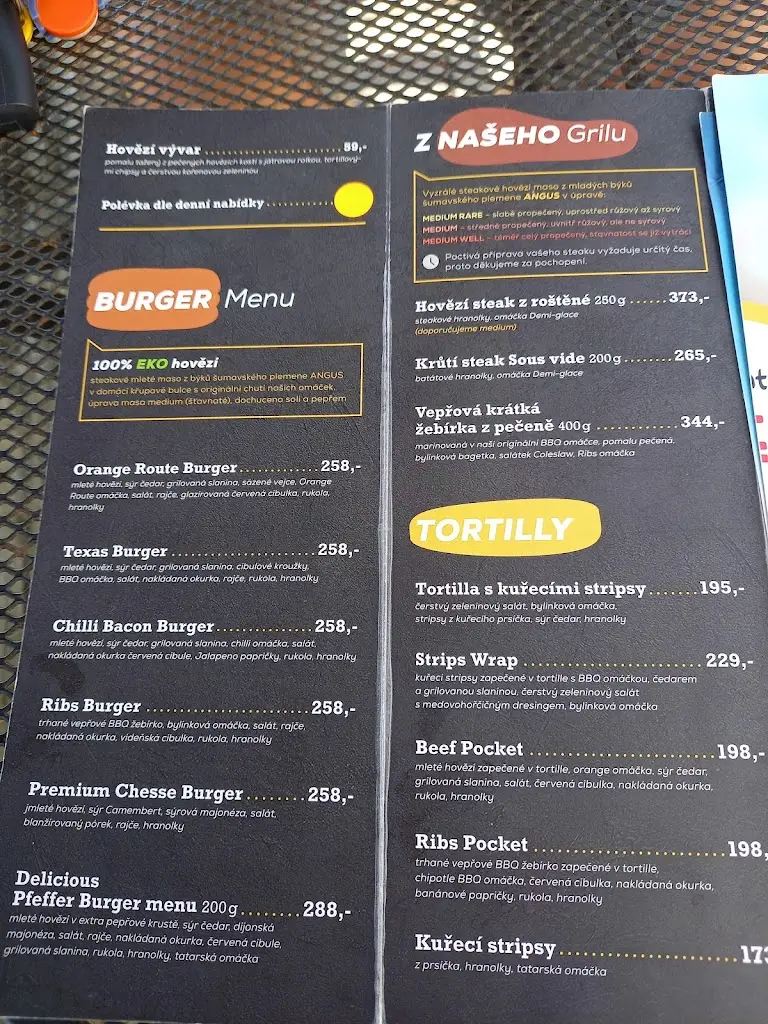 Menu_Restaurace Orange Route Protivín_Protivín_image_2