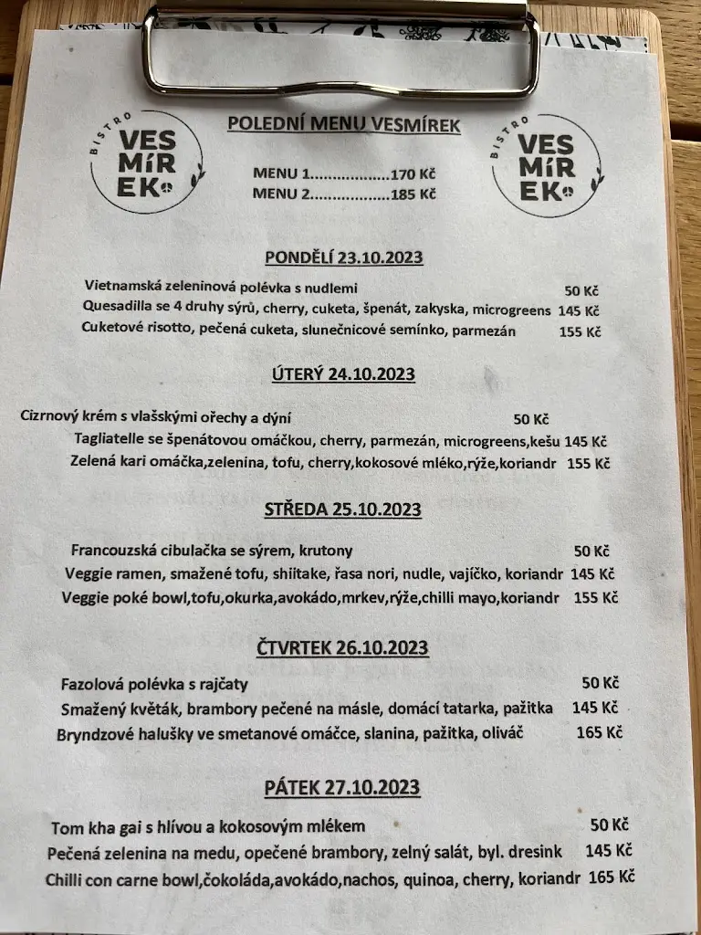 Menu_Bistro Vesmírek_Okres Příbram_image_3