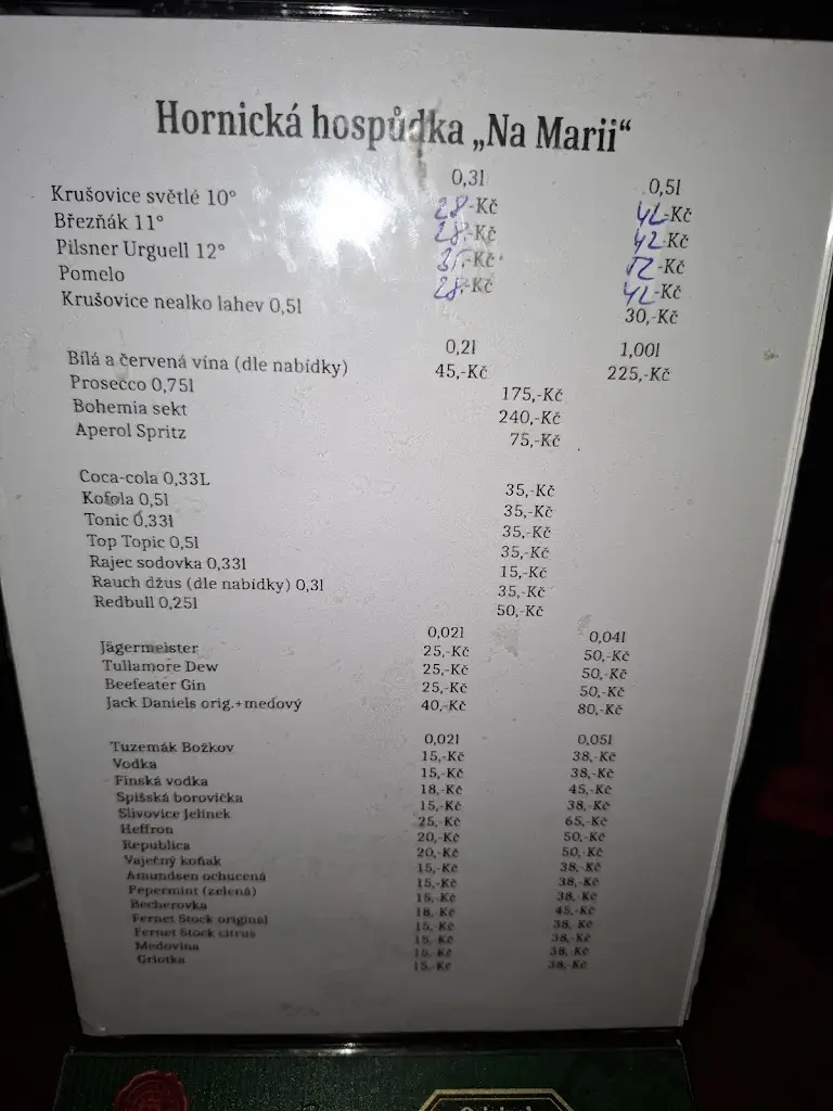Menu_Hornická hospoda Na Marii_Okres Příbram_image_2