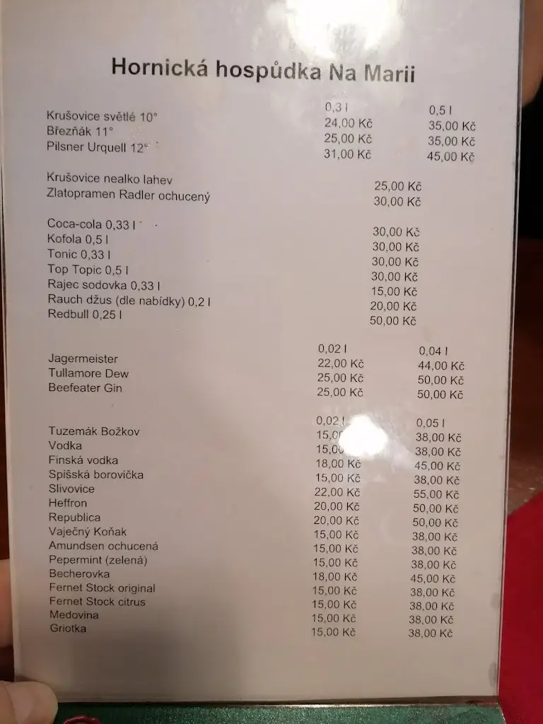Menu_Hornická hospoda Na Marii_Okres Příbram_image_3