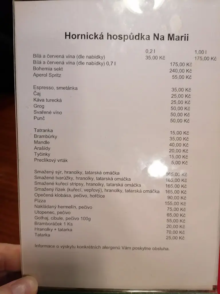 Menu_Hornická hospoda Na Marii_Okres Příbram_image_4