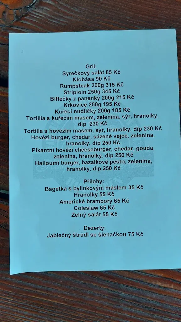 Menu_Občerstvovací stanice Na Hřišti - Bohutín - steaky, hotová jídla, rauty, oslavy, svatby - Příbram a okolí_Okres Příbram_image_2