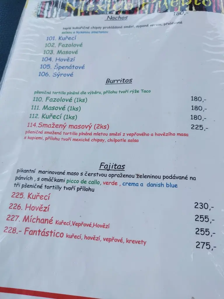 Menu_Mexico Pueblo_Stará Huť_image_3