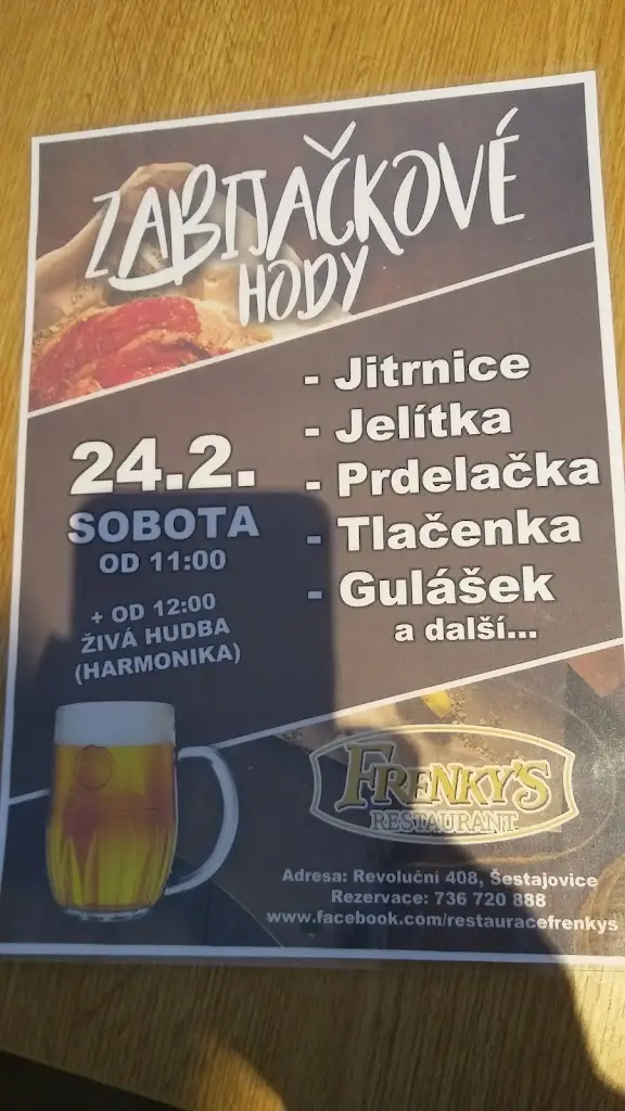 Menu_Frenky's restaurant_Šestajovice_image_1