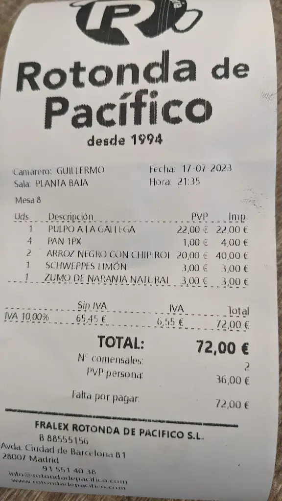 Wissal_Arrocería Rotonda de Pacífico_Bernartice_recensione