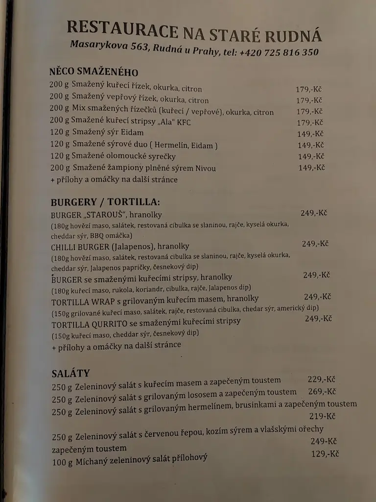 Menu_Restaurace Na Staré Hořelice_Rudná_image_2