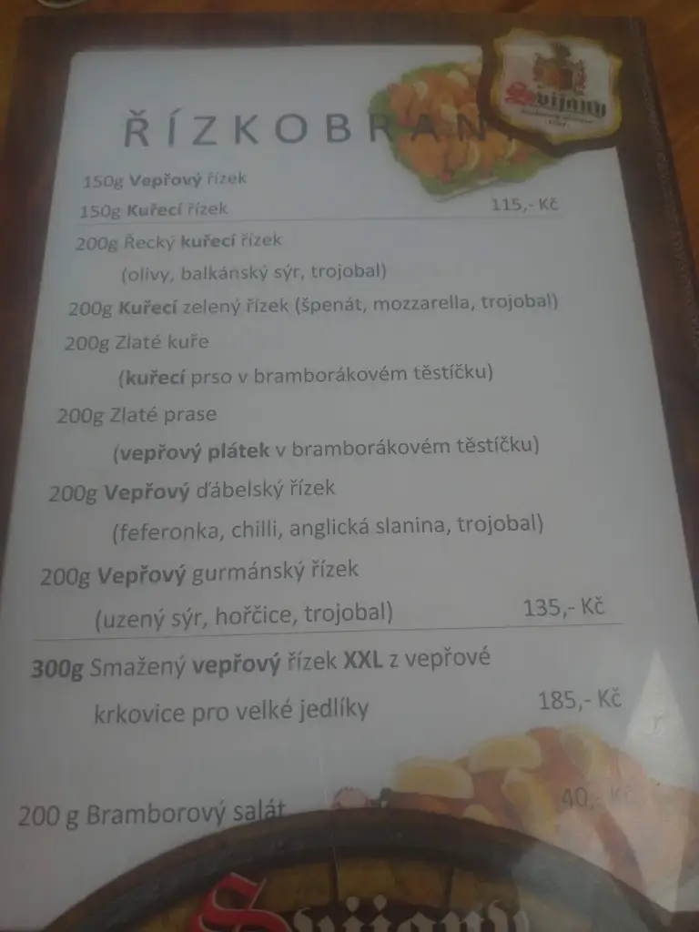 Menu_Hospůdka U Pavla_Rožmitál pod Třemšínem_image_1