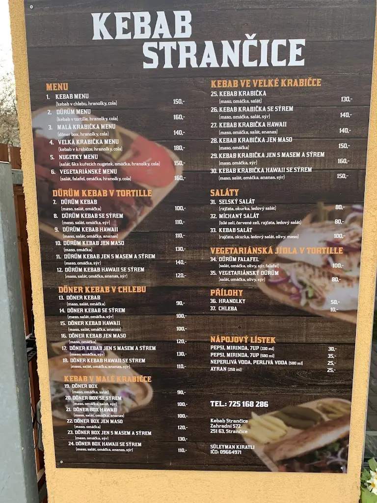 Menu_Kebab Strančice_Strančice_immagine_2