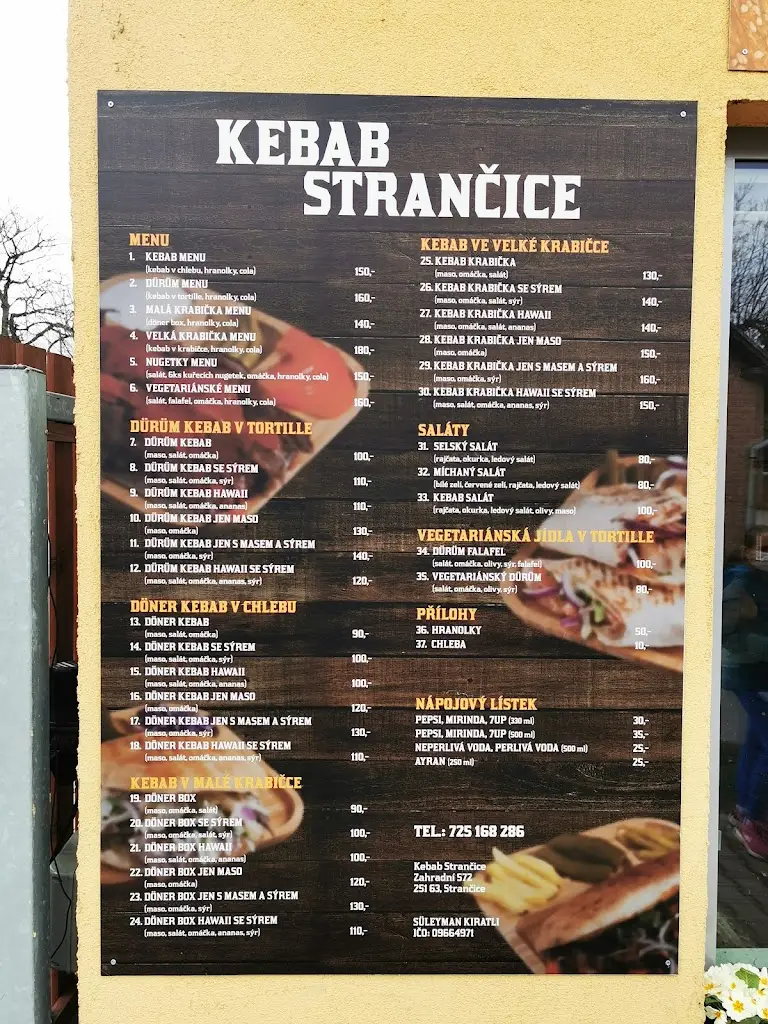 Menu_Kebab Strančice_Strančice_immagine_3