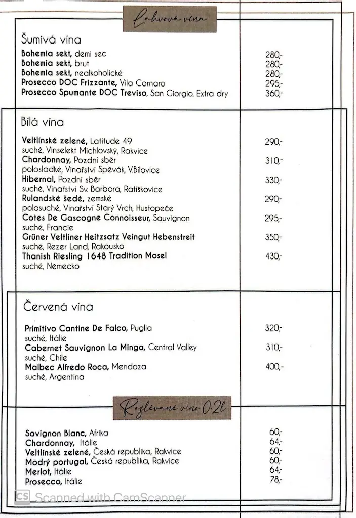 Menu_Penzion a Restaurace Ztracený Mlýn_Štěchovice_immagine_1