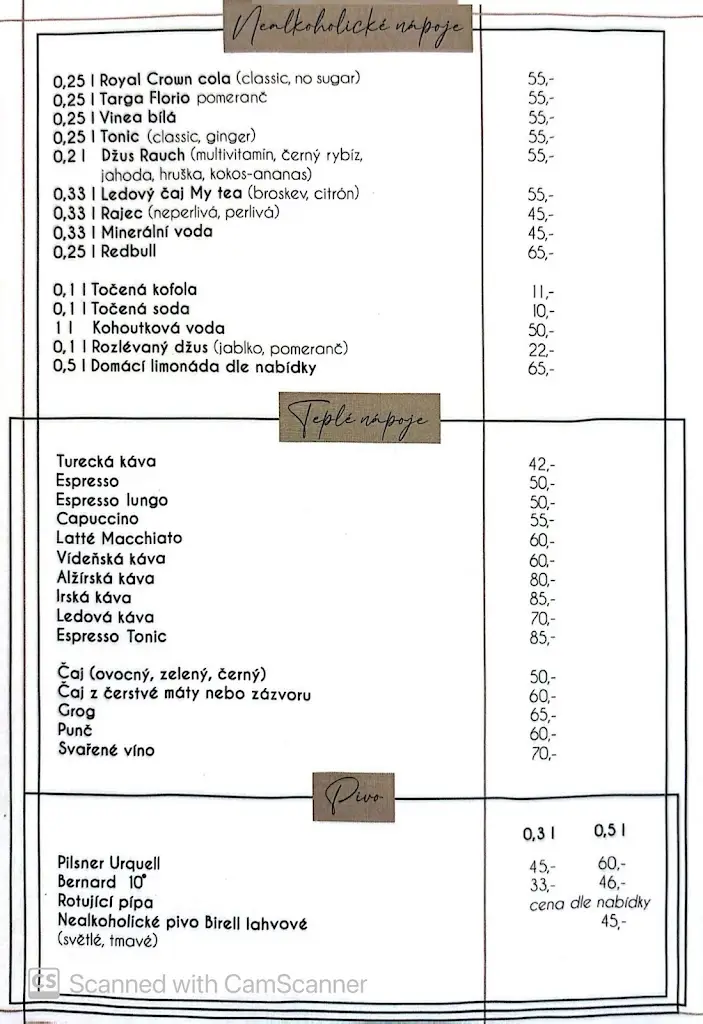 Menu_Penzion a Restaurace Ztracený Mlýn_Štěchovice_immagine_2