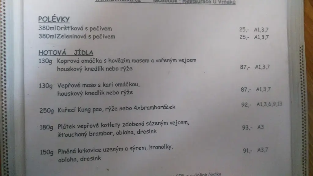 Menu_Restaurace 