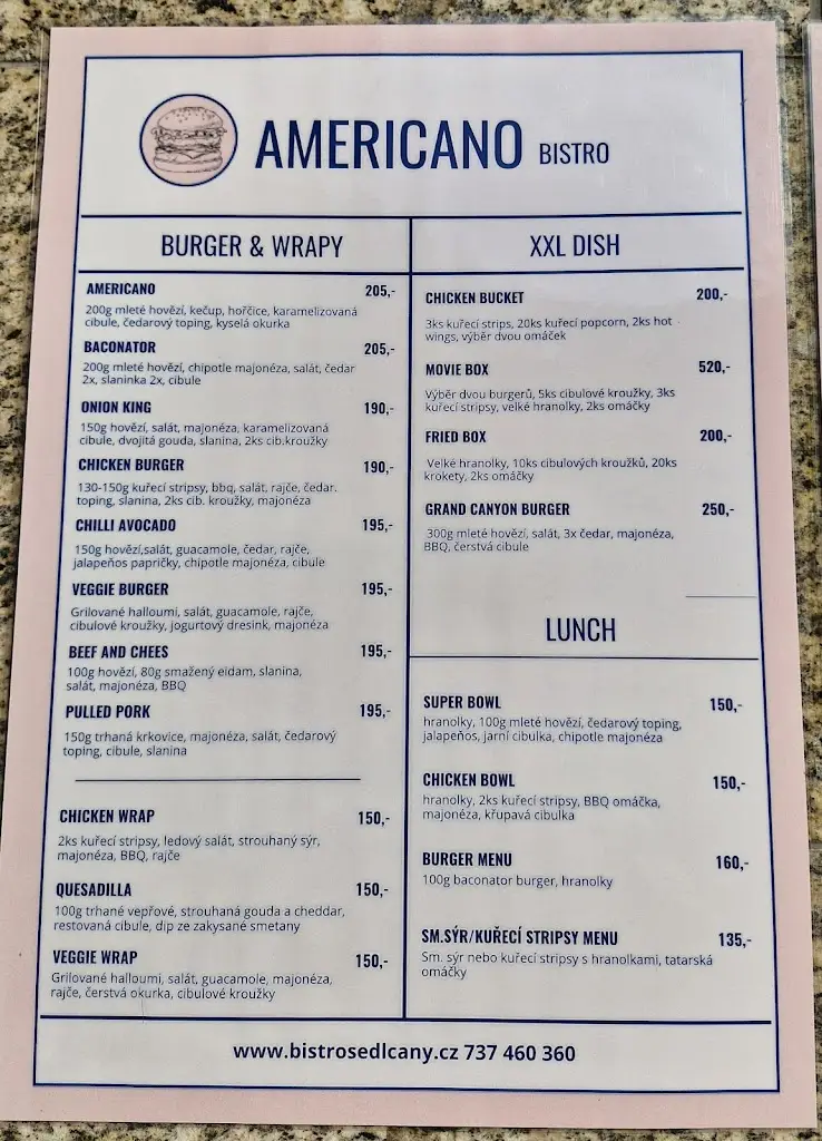 Menu_Bistro Americano_Sedlčany_image_4