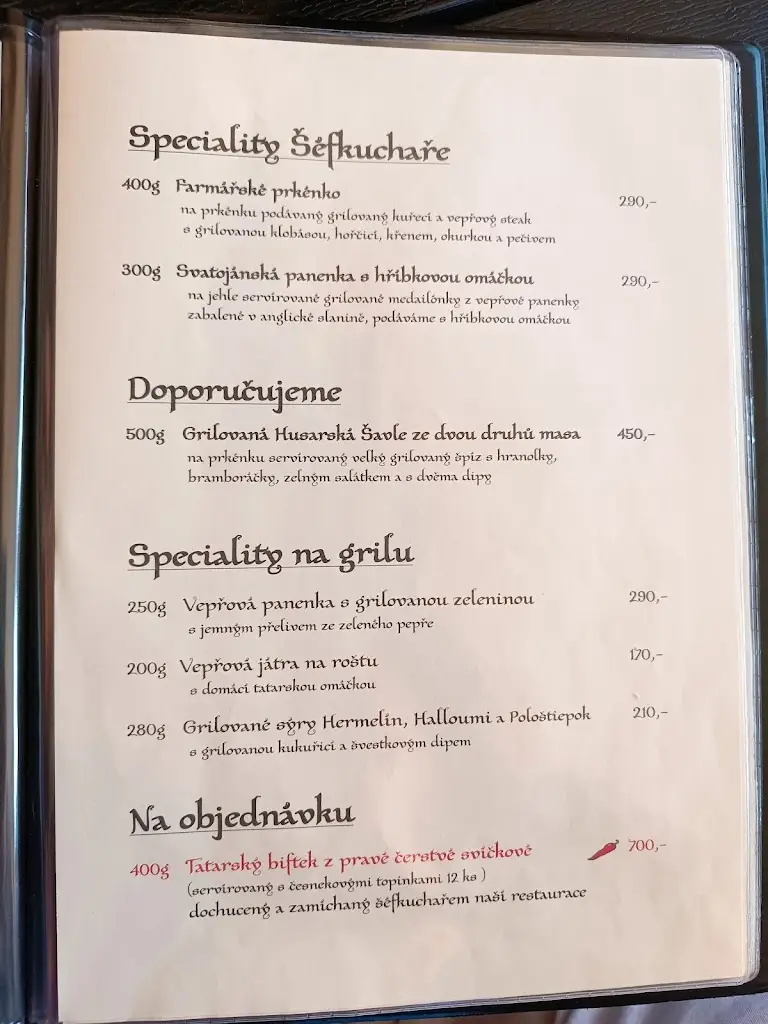 Menu_Restaurace a penzion Na Růžku_Sedlčany_image_2