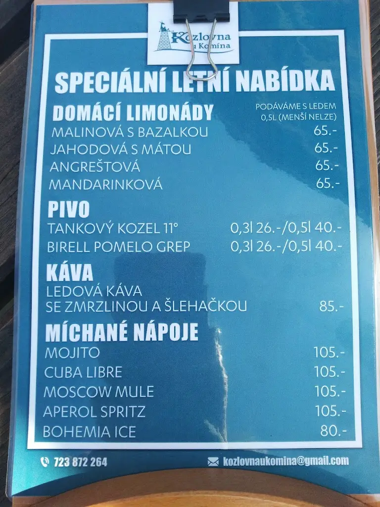 Menu_Kozlovna U Komína_Sedlčany_image_1