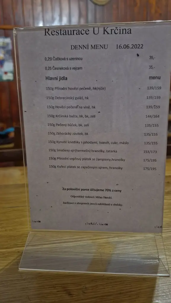 Menu_Restaurace U Krčína_Sedlčany_image_4