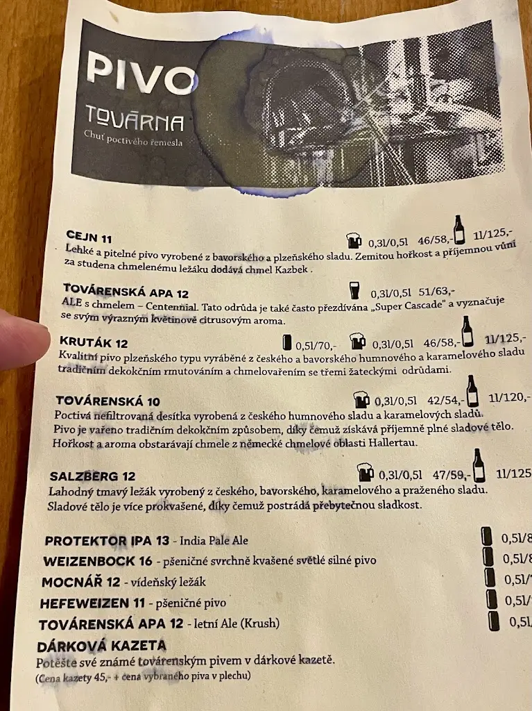 Menu_Restaurant Továrna Slaný_Slaný_image_2